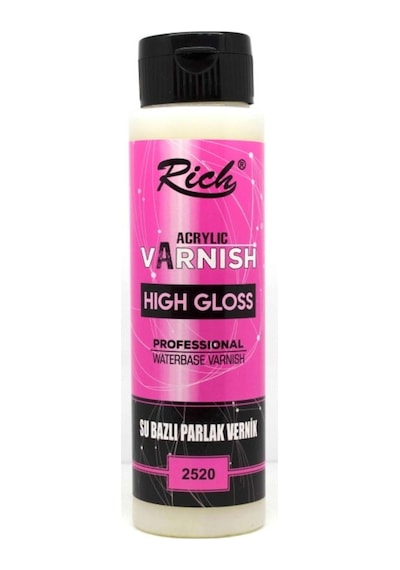 Rich Hıgh Gloss Su Bazlı Vernik Parlak 120 Cc