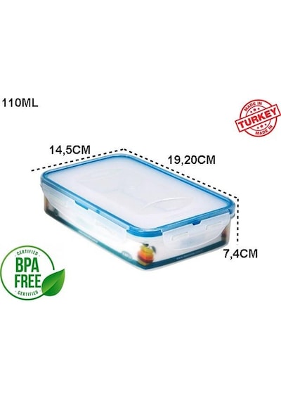 Moonstar Mlock 11 Litre Hava Sızdırmaz Kilitli Kap Ml-153 Çok Renkli
