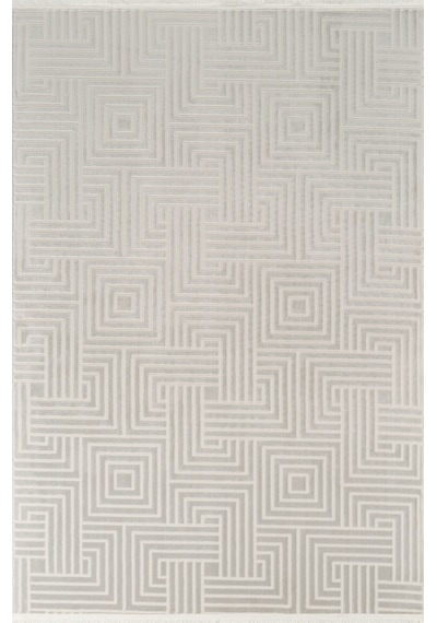 Mariesse Home Jasmine Serisi Bambu Dokulu Modern Sık Dokuma Koridor Kesme Yolluk Dokuma Makine Halısı E506 Gri