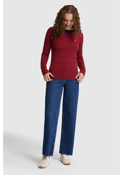U.S. Polo Assn. Kadın Bordo Basic Kazak 50331602 Vr014