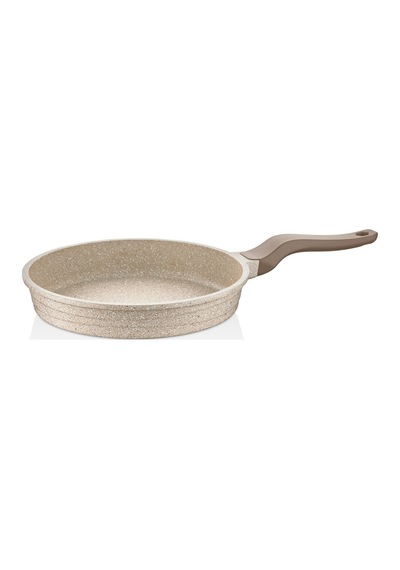 Elexsus 26 Cm Döküm Granit Tava Cappucıno Yapışmaz