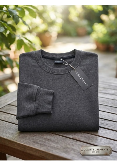 Km Collections Erkek Kışlık Sweatshirt 3 İplik Antrasit
