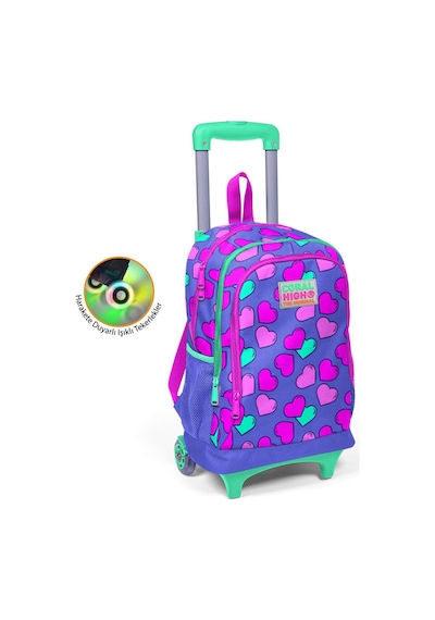 Coral High  23359 Kalp Çekçekli Okul Çantası