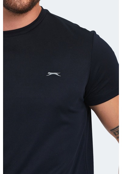Slazenger OMAR KTN Erkek  Siyah Tişört