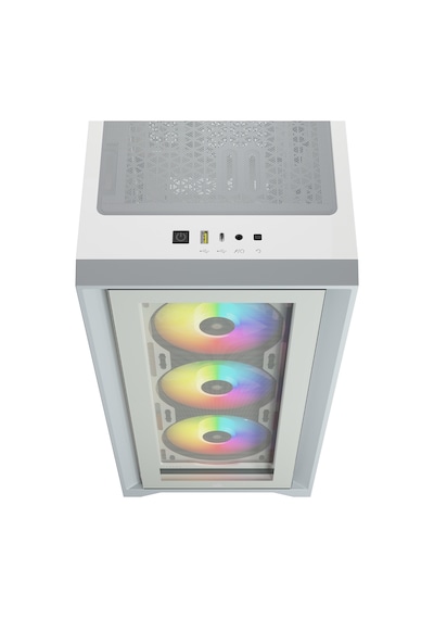 Corsair iCue 4000X CC-9011205-WW RGB Bilgisayar Kasası Beyaz