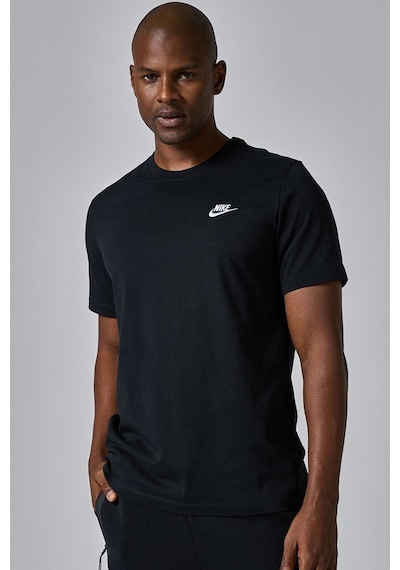 Nike Sportswear Cotton Unisex Short Sleeve Tee Unisex Tişört Siyah Siyah