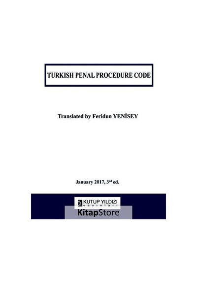 Turkish Penal Procedure Code- Kutup Yıldızı Yayınları