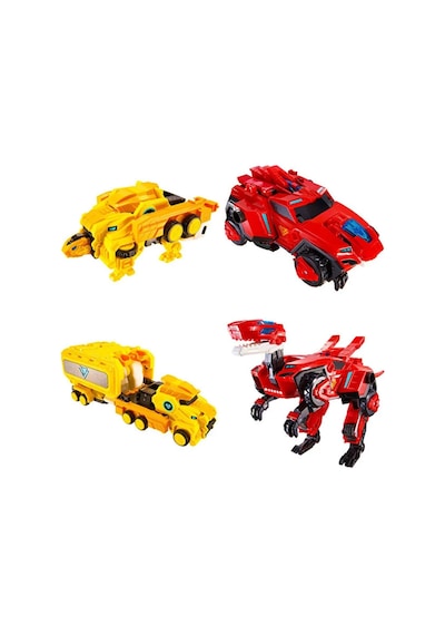 Dinoster Heroes Raptor Tron 3'ü 1 Arada Dönüşen Robot Figür 28 Cm Oyuncak Transformers Robot