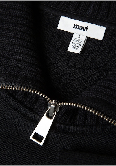 Mavi Kadın Yarım Fermuarlı Sweatshırt Siyah 1s10434-900 Siyah