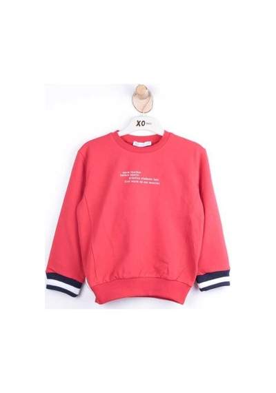 Xo Kids Erkek Sweatşirt 9-36 Ay 0043614 Eswt02012 Kırmızı