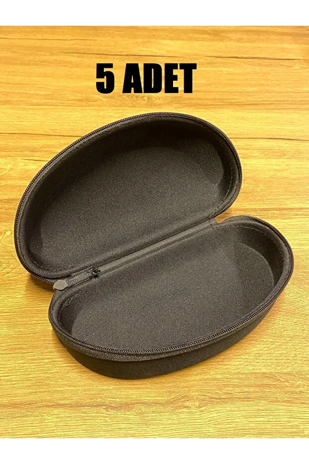 5 Adet Kumaş Siyah Unisex Güneş Gözlüğü Kutusu Güneş Gözlüğü Kılıfı