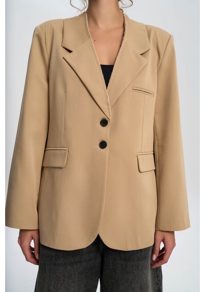 Mai Studios Co. Volda Yaka Detay Vizon Blazer VIZON