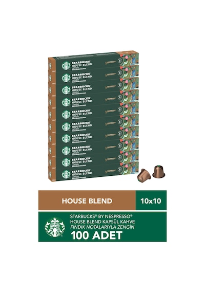 Starbucks By Nespresso House Blend Kapsül Kahve 10 X 10 Adet Kapsül Kahve