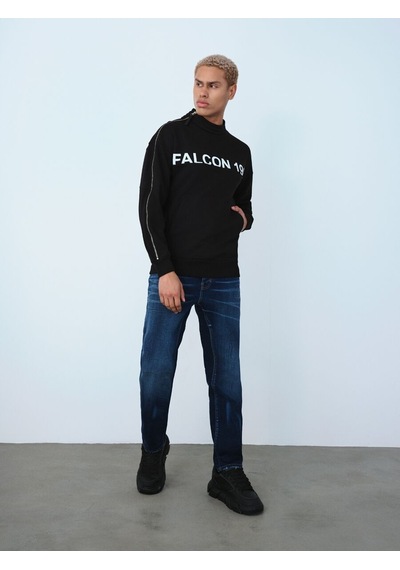 LOFT Oversize Fit Erkek Sweatshirt Lf2036812 Q1.v1 Siyah