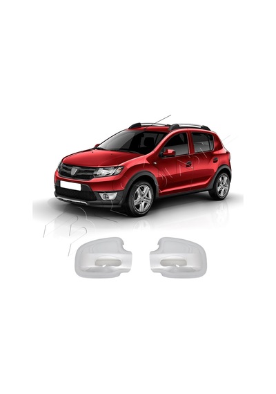 Dacia Sandero 2008-2012 Krom Ayna Kapağı 2 Parça Paslanmaz Çelik
