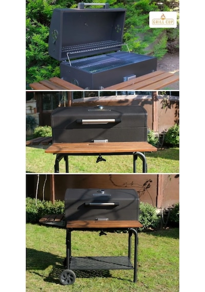 Grimaldi Grıllcup Gc75 Kömürlü Barbekü Bahçe Mangal Elagan Siyah