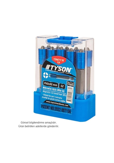 Kupa Tyson Mıknatıslı Bits Uç - Tek Yönlü - Ph2 Yıldız - 6.5 Cm. - 1 Adet