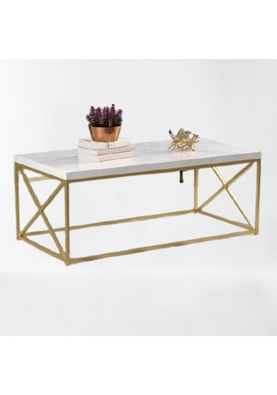 Ogem 105 Orta Sehpa Seti Metal Gold Kaplama. Itinalı Paketleme. F