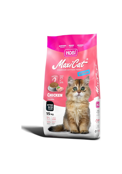 Hobi Maxicat Kitten Tavuklu Yavru Kedi Maması 15kg