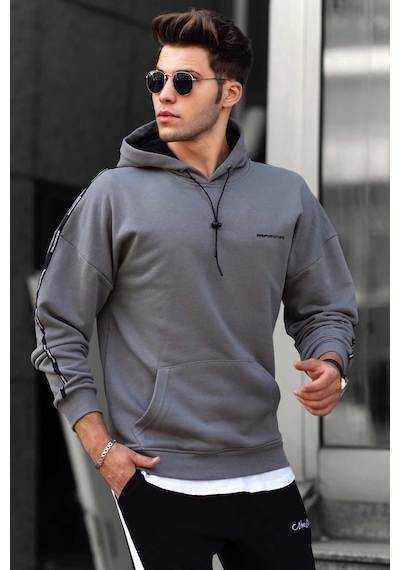 Madmext Madmext Antrasit Kapüşonlu Sweatshirt 4721-antrasit Antrasit