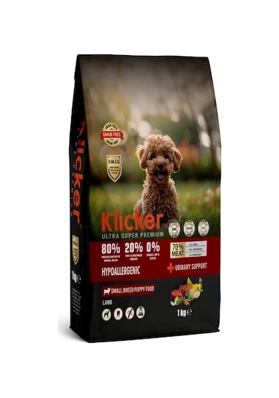 Klıcker Kuzulu Mini Irk Yavru Köpek Kuru Maması 1 KG