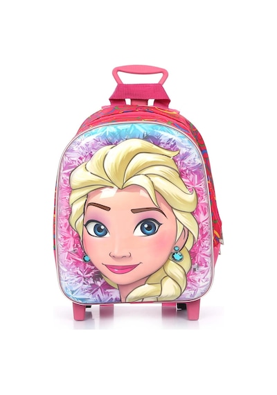 Elsa Pembe Mavi Detaylı Çanta Frozen Kreş Çantası Anasınıfı