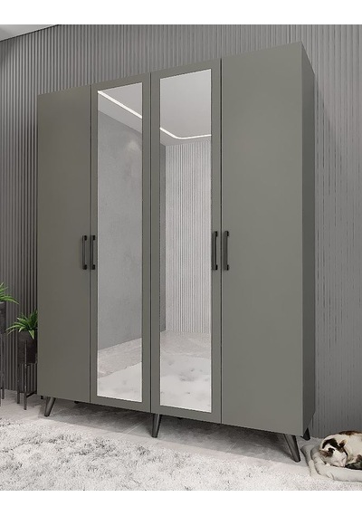 Açelya Portmanto Vestiyer Ayakkabılık Füme-montaj Dahil M2 160 Cm