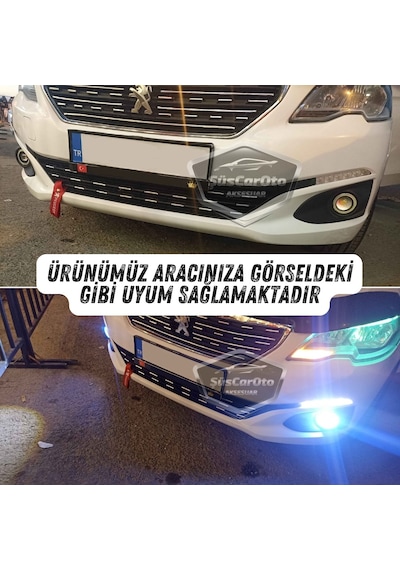 Citroen C Elysee 2012-2023 Uyumlu Üniversal Mercekli Angel Sis Farı Metal Su Geçirmez 76 Mm Halkalı Gündüz Farı Sis Farı 55450167