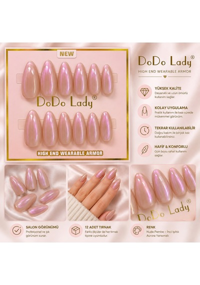 Takma Tırnak Seti Nude Pembe