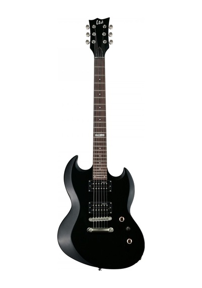 Esp Ltd Lvıper10kıtblk Viper 10 Kit Siyah Elektro Gitar Sg Tarzı Gövde Güçlü Humbucker
