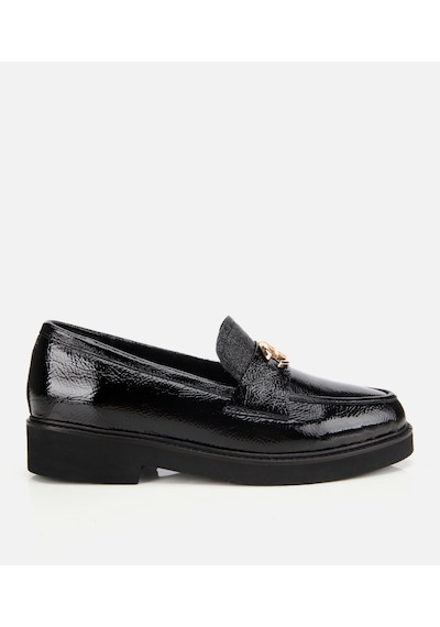Hotiç Kadın Rugan Deri Siyah Tokalı Klasik Loafer 01ayh312860a100 01ayh312860a100 Siyah