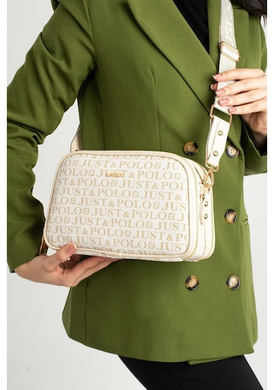 Just Polo Kadın Krem Orta Boy Şıklığı Ve Konforu Buluşturan Omuz Çantası Shoulder Bag 342053mh