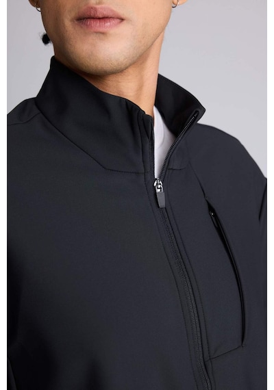 Defacto Defactofit Standart Fit Dik Yaka Fermuarlı Sweatshirt F7635ax25aubk81 Siyah