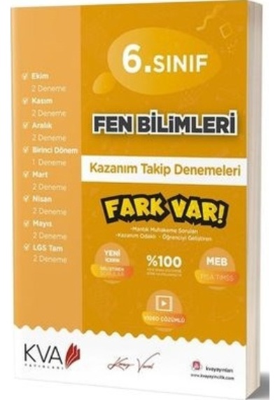 Kva 6. Sınıf Fen Bilimleri Fark Var Kazanım Takip Denemeleri