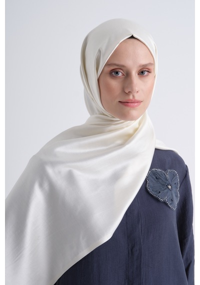 Armine % 100 İpek Şal - Yeni Sezon- Asm90 Krem