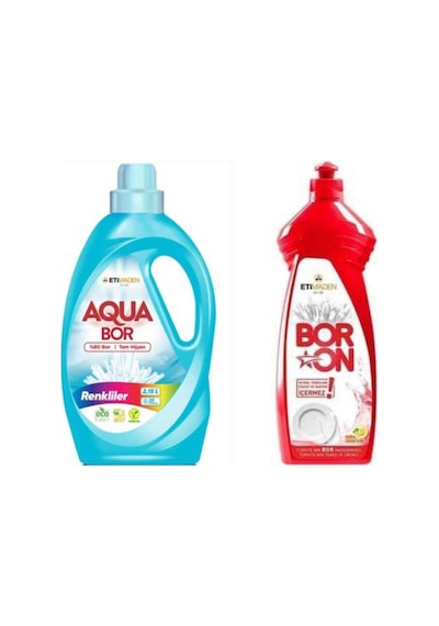 Aquabor Doğal Sıvı Çamaşır Deterjanı Renkliler Için 33 Yıkama Bulaşık Deterjanı 820 Ml 49272841