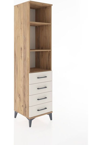 Hyperion Dolap 3 Raflı 4 Çekmeceli 44x44x182 Çam-aytaşı Atlas Çam