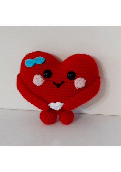 nildamigurumi Amigurumi Örgü Oyuncak Sevgili Kalp Kırmızı