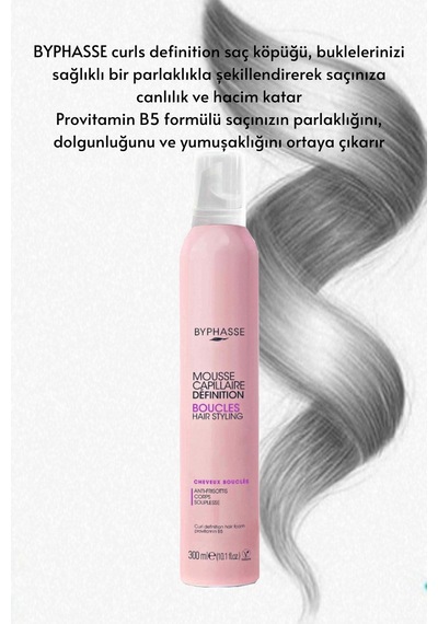 Byphasse Bukle Belirginleştirici ve Nemlendirici Köpük 300 ML