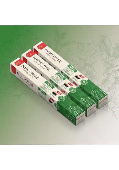 Nish Coffee Single Orijin Kapsül Kahve Kahve Brasil Nespresso Uyumlu 3lü Set 30 Kapsül Kapsül Kahve