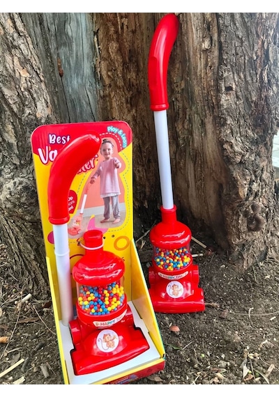 Oyuncak Dyson Dikey Süpürge Kırmızı