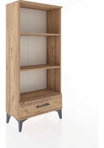 Hyperion Dolap 3 Raflı Tek Çekmeceli 60x44x134 Çam-çam Çam