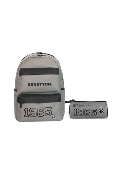 Unıted Colors Of Benetton Unisex Okul Çanta Seti 1300507 Gri