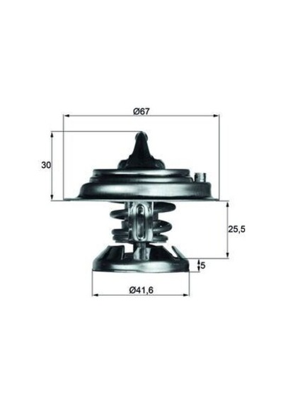 Mahle Termostat 75 C Mercedes Om601 Om602 Om603 W124 W202 W210 W461 Tx2975d A6012000215