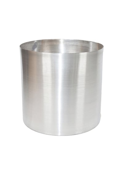 Rüzgar Çiçekçilik Galvaniz Saksı 25x25 Paslanmaz Metalik