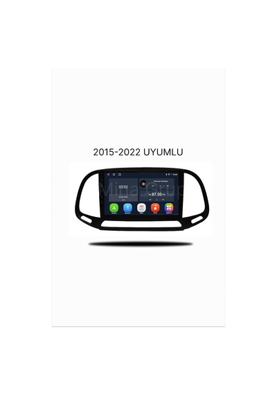 Fiat Doblo 2015-2022 Uyumlu Android Multimedya Sistemi - 9 İnç Qled Ekran - Kablosuz Apple Carplay & Android Auto -