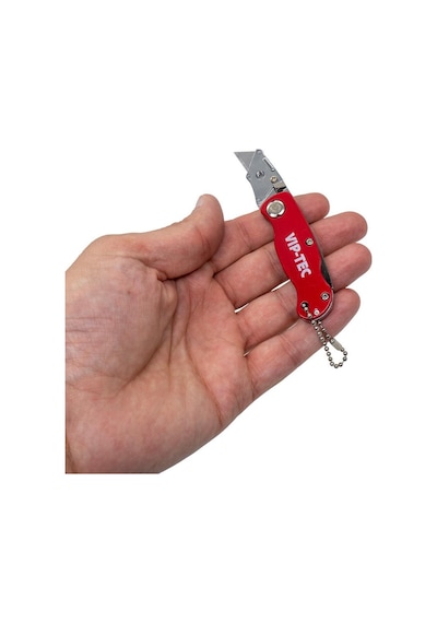 Viptec Vt875158 Katlanır Mini Maket Bıçağı 10mm 5 Adet Yedekli