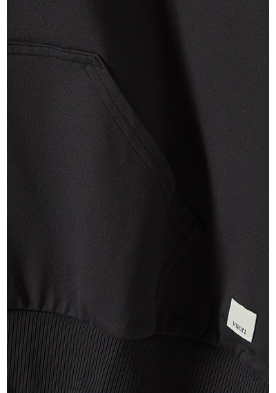 Vuori Halo Modern Zip Hoodie, Dreamknit Rahat Ve Şık Günlük Sweatshirt Siyah