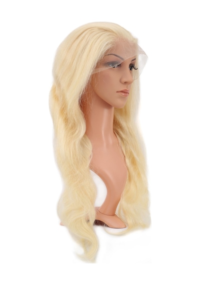 Gerçek Front Lace Dalgalı Platin Tül Peruk - 65-70cm