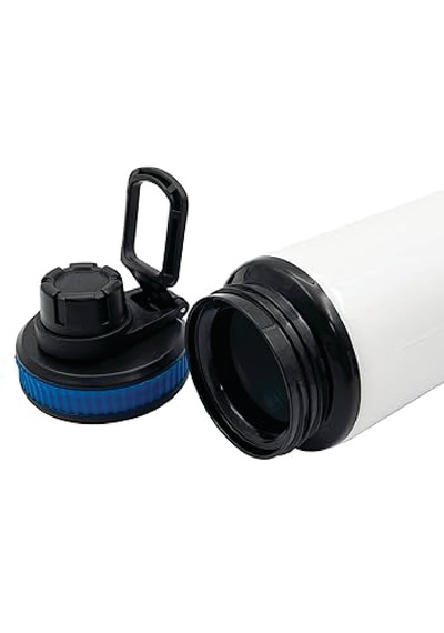 İsime Özel Metal Suluk - Su Matarası 800ml. Gri - Siyah - Yeşil